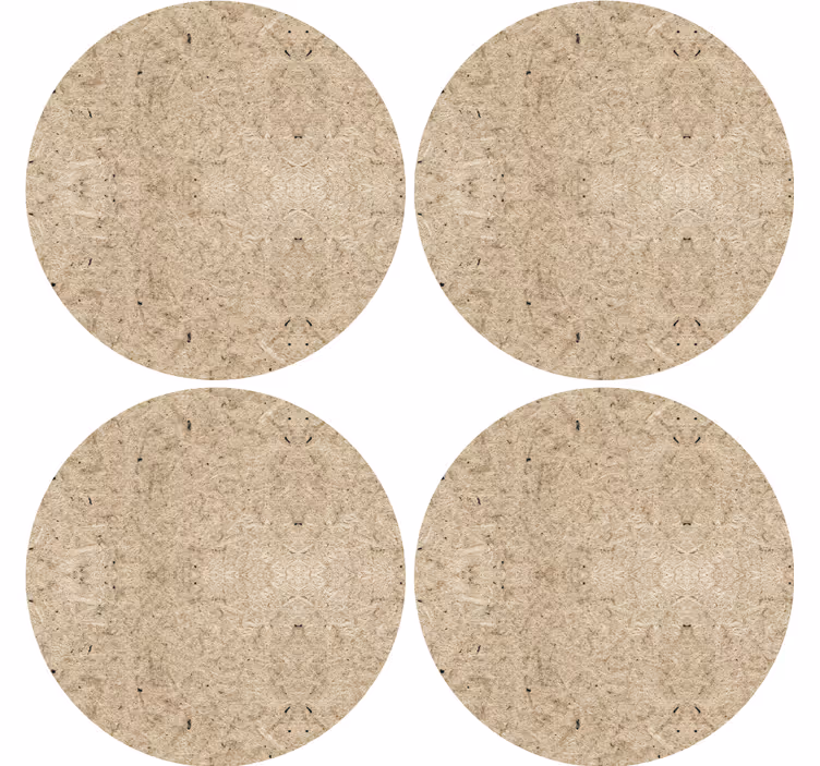 Dessous de verre bière en fibres naturelles set - TenStickers