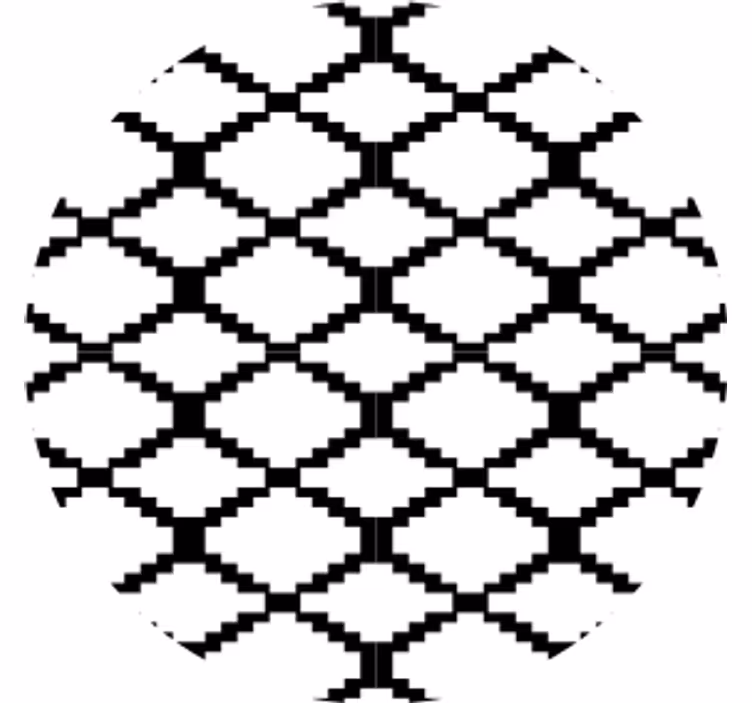 Dessous de verre motif géométrique en superposition - TenStickers
