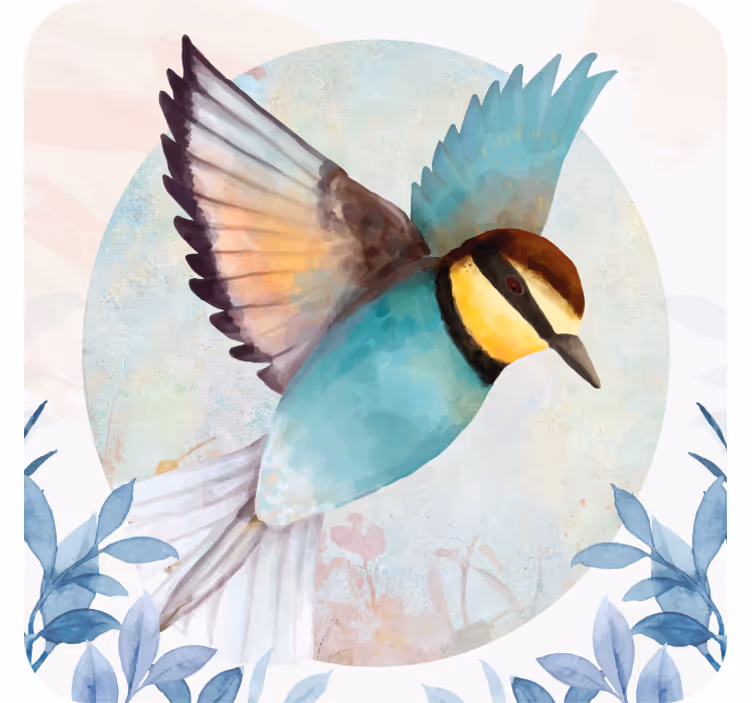 Dessous de verre moderne Oiseau artistique de style glamour - TenStickers