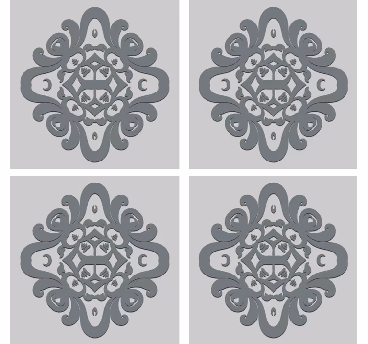 Dessous de verre motif à motifs complexes - TenStickers