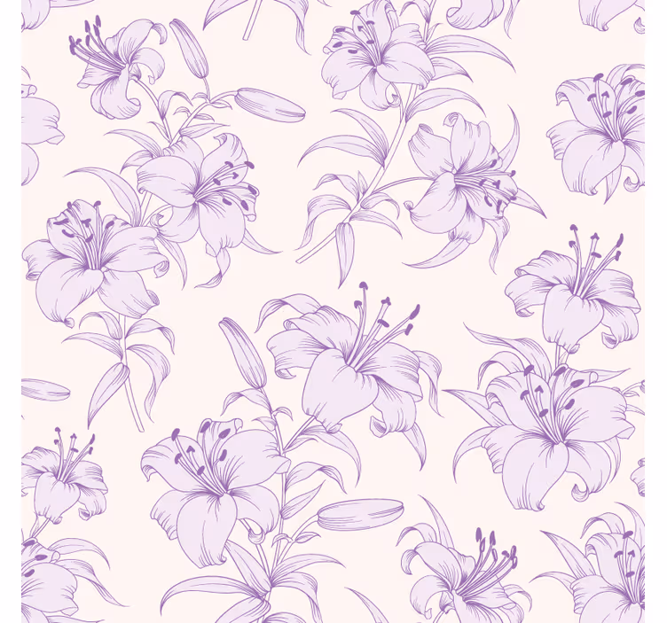 Dessous de verre motif lys élégant - TenStickers