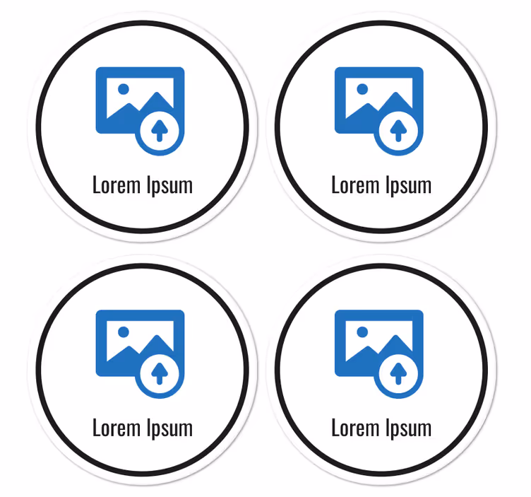 Dessous de verre personnalisé code QRCode QR - TenStickers
