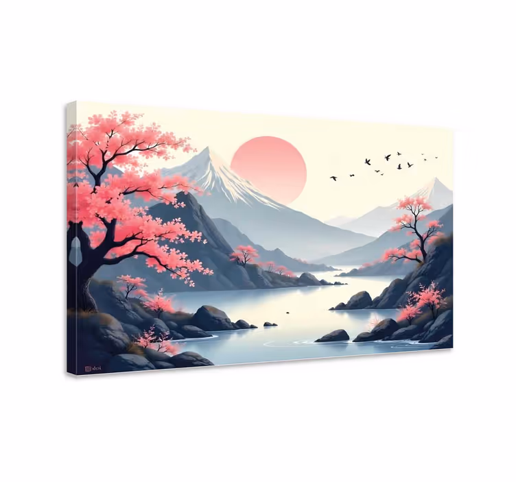 Tableau paysages paysage japonais - TenStickers