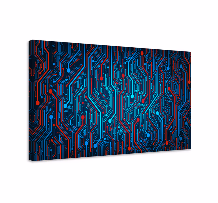 Tableau bleu circuit électrique - TenStickers