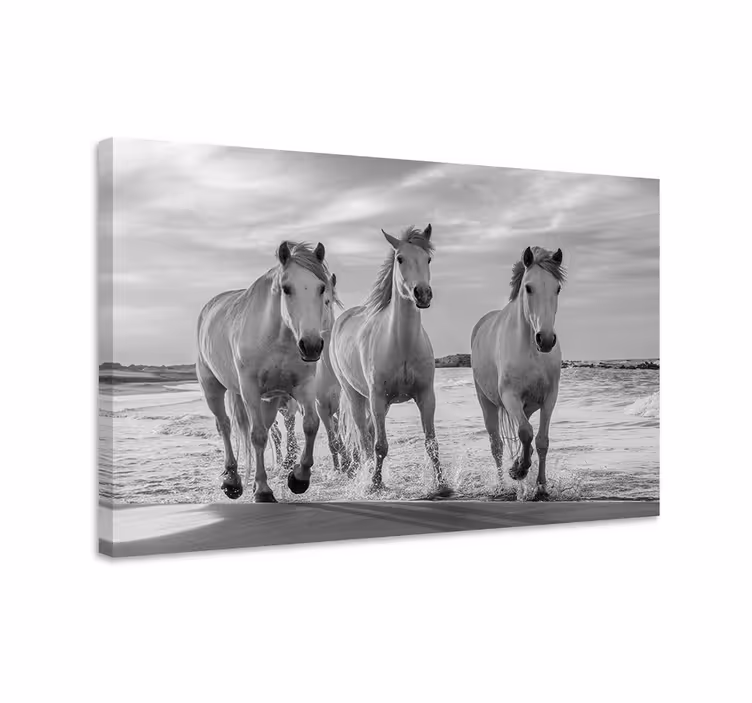 Tableau chevaux course des chevaux - TenStickers