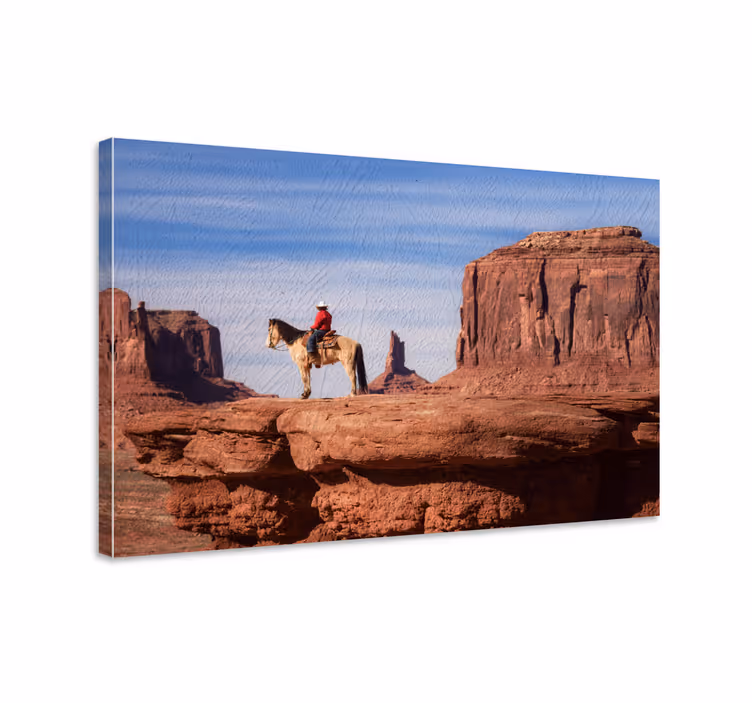 Tableau chevaux peinture cheval grand canyon far west - TenStickers