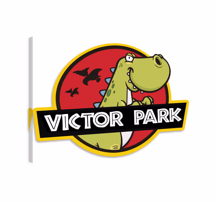 Tableau dinosaures emblème dinosaure personnalisable - TenStickers