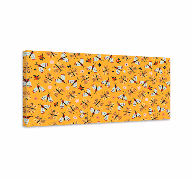 Tableau papillons dessinés à la main - TenStickers