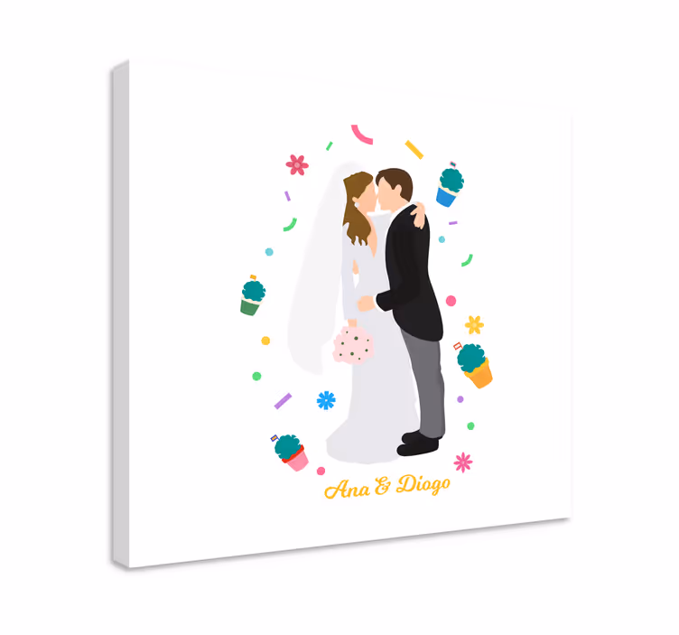 Tableau mariage "santo antónio" pour célébrations - TenStickers