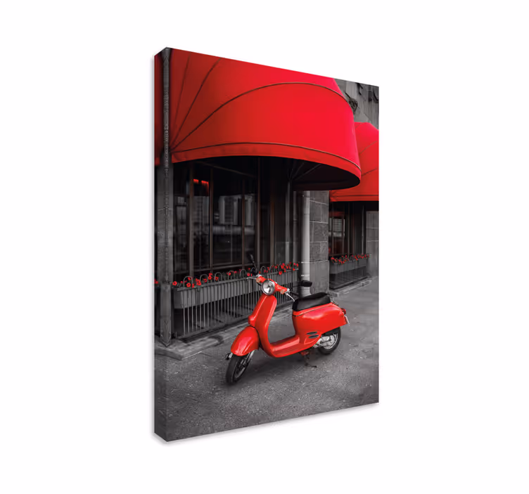 Tableau scooter de couleur sélective - TenStickers
