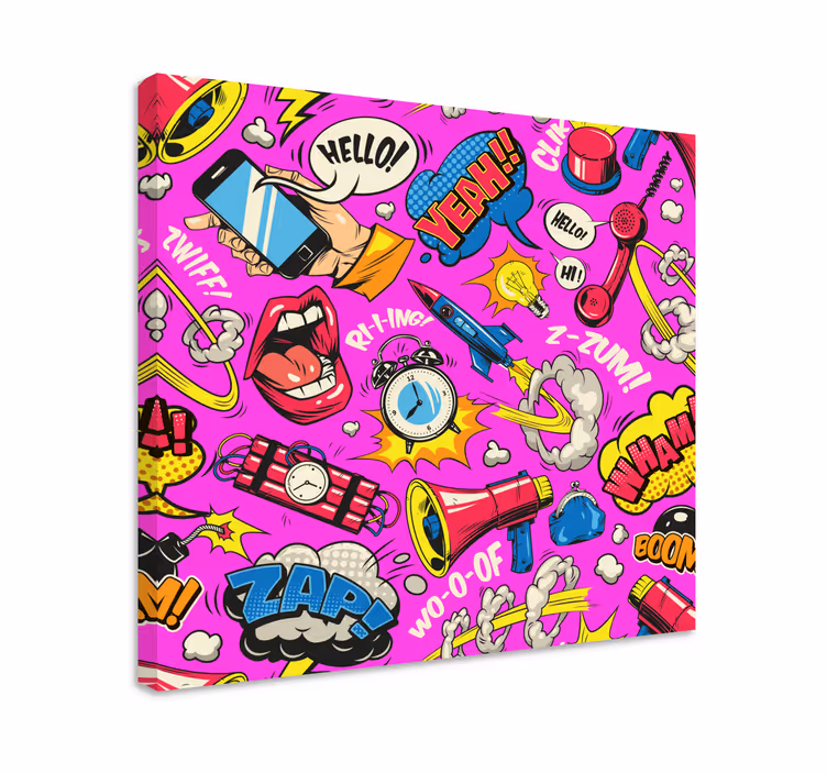 Tableau explosions comiques - TenStickers