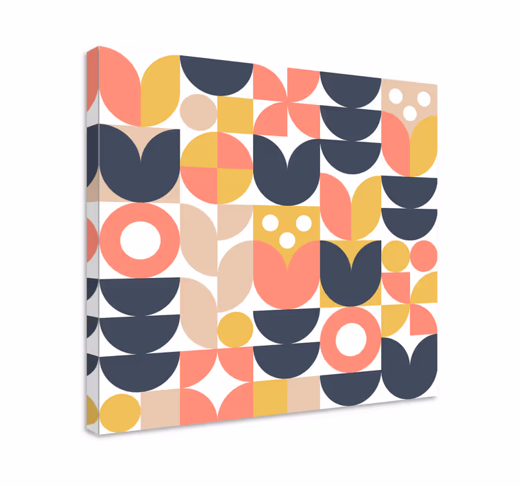 Tableau géométrique formes géométriques abstraites - TenStickers