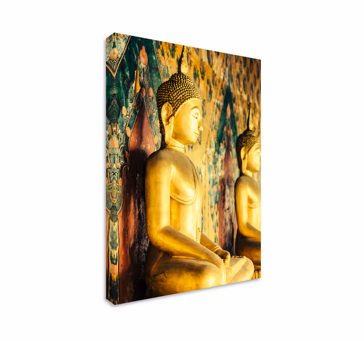 Tableau bouddha figures bouddha dorées - TenStickers