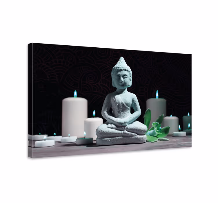 Tableau bouddha statue de méditation bouddhiste - TenStickers