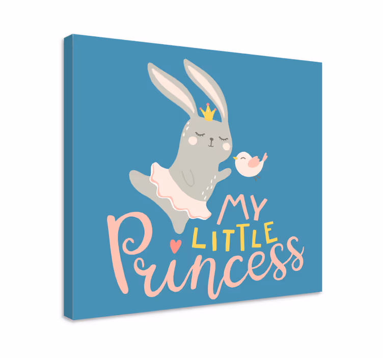 Tableau cerfs princesse lapin mignon - TenStickers