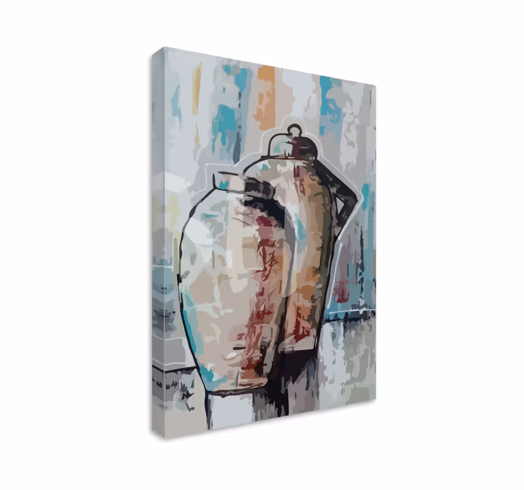 Tableau ornemental vases en argile vintage - TenStickers