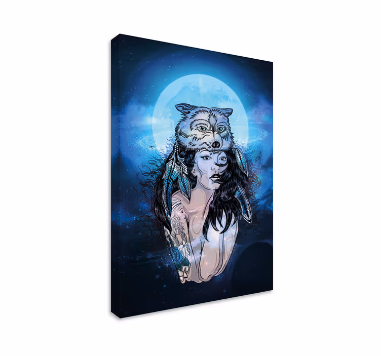 Tableau personnages portrait de femme mystique - TenStickers