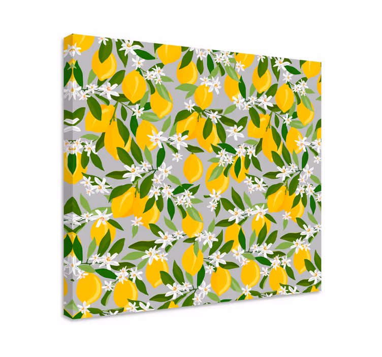 Tableau sticker de citronnier - TenStickers