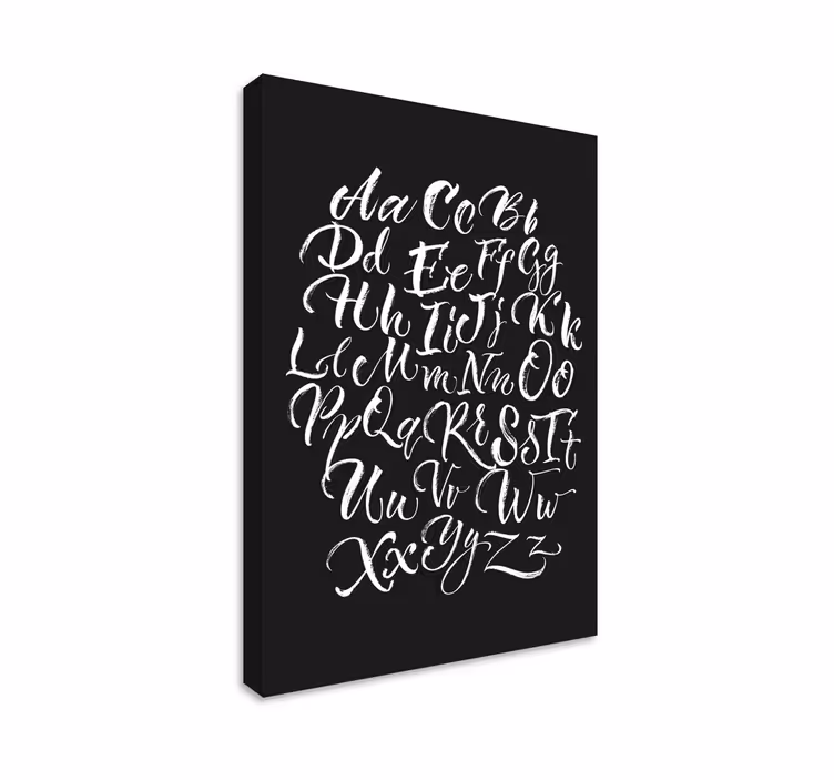 Tableau abc affichage de lettres élégantes - TenStickers