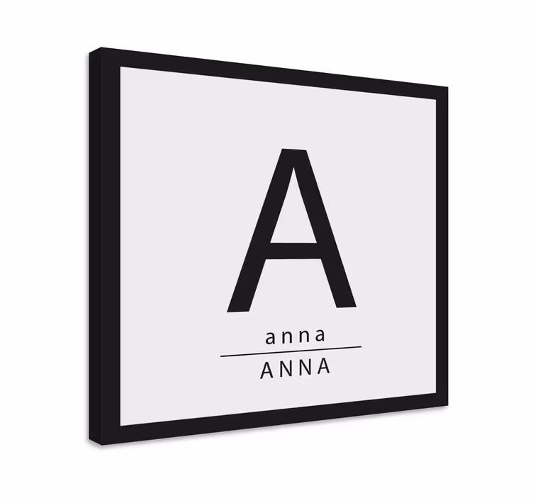 Tableau abc affichage initial personnalisé - TenStickers