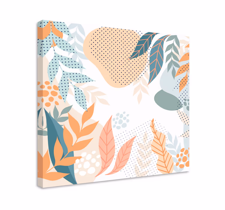 Tableau fleurs et plantes motifs de feuilles botaniques - TenStickers