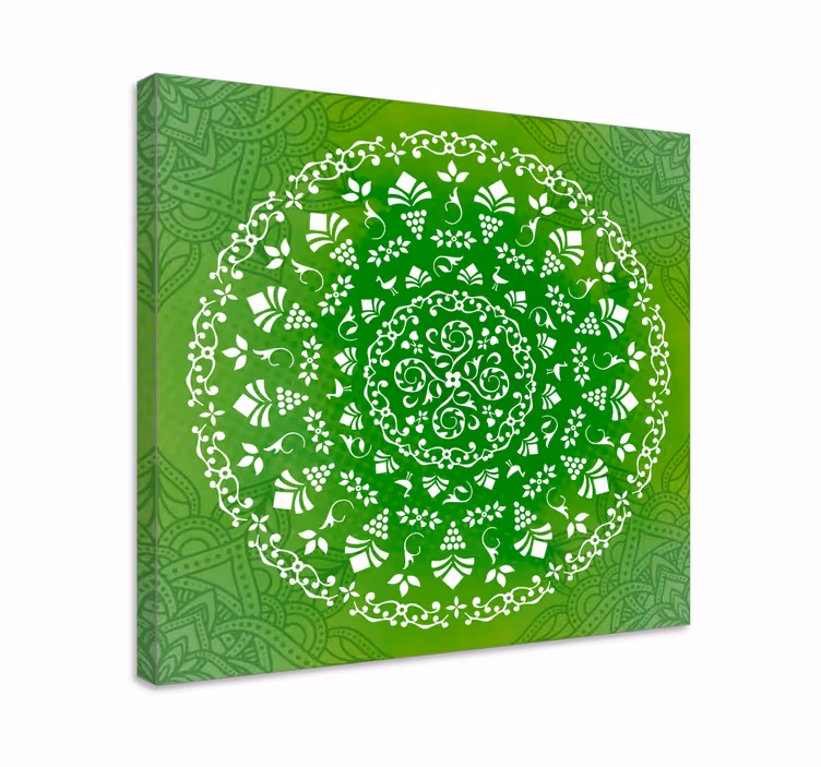 Tableau zen mandala botanique détaillé - TenStickers
