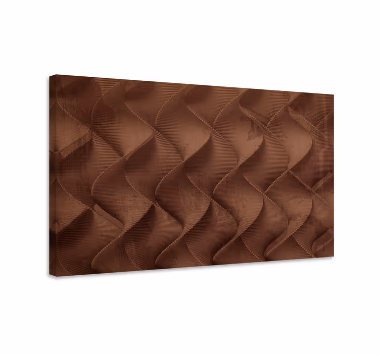 Tableau fruits vagues marron texturées - TenStickers