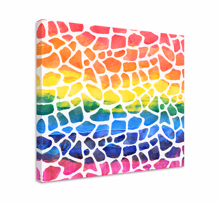 Tableau fruits arrangement mosaïque vibrant - TenStickers