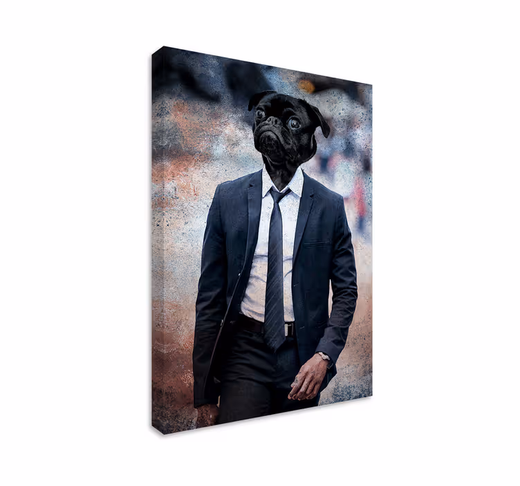 Tableau chiens portrait de chien élégant - TenStickers