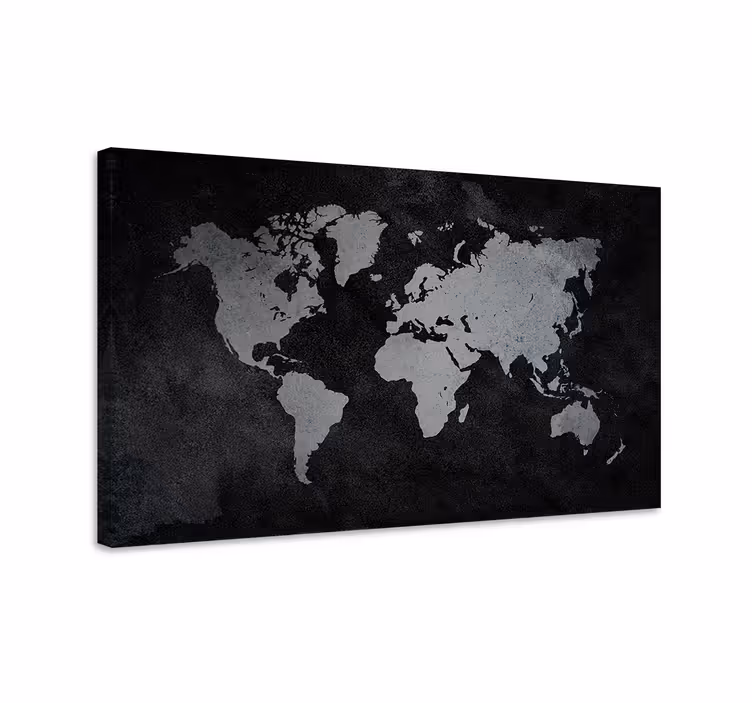 Tableau carte du monde carte du monde contemporaine - TenStickers