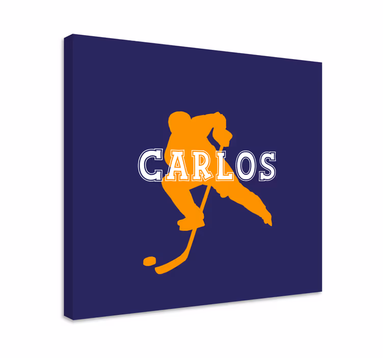 Tableau sports joueur de hockey sur glace - TenStickers