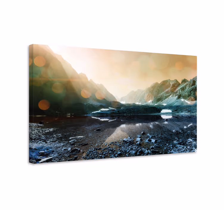 Tableau paysages reflets de montagne - TenStickers