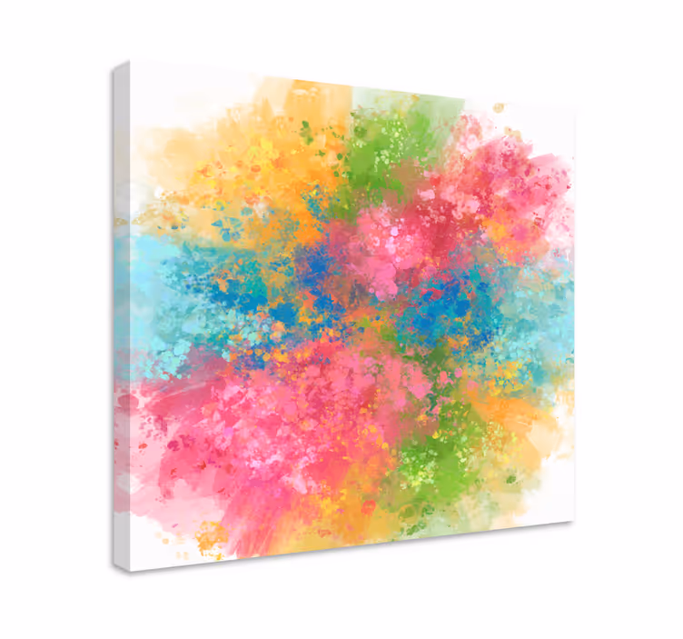 Tableau moderne tableau éclaboussée colorée - TenStickers