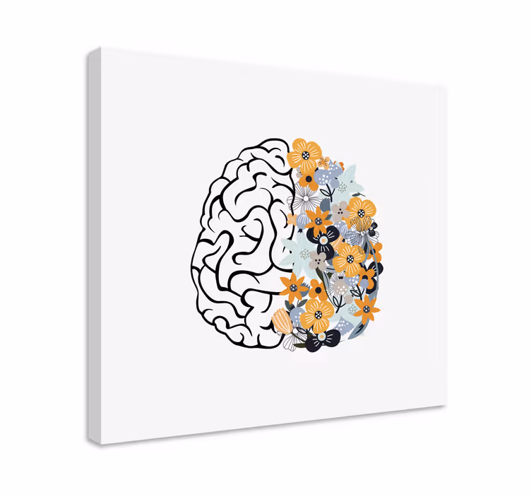 Tableau fleurs et plantes esprit avec éléments floraux - TenStickers