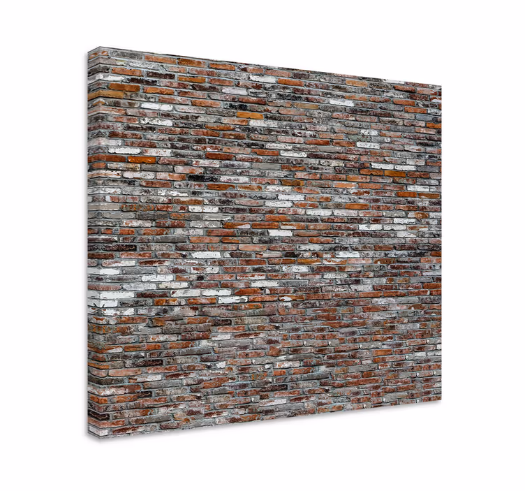 Tableau ornemental surface en brique rustique - TenStickers