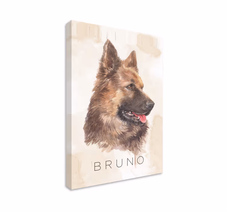 Tableau chiens portrait de berger allemand - TenStickers