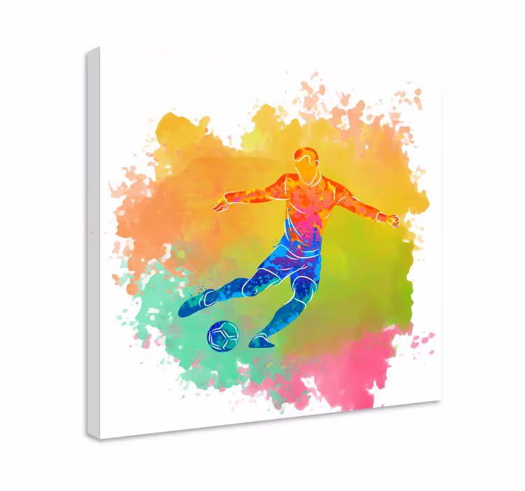 Tableau sports but multicolore - TenStickers