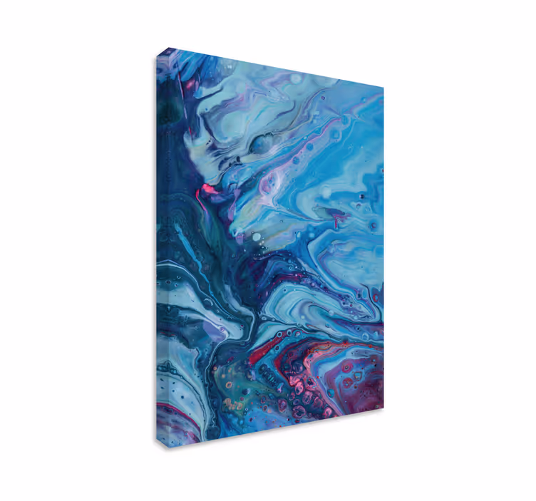 Tableau moderne Dégradé bleu acrylique - TenStickers