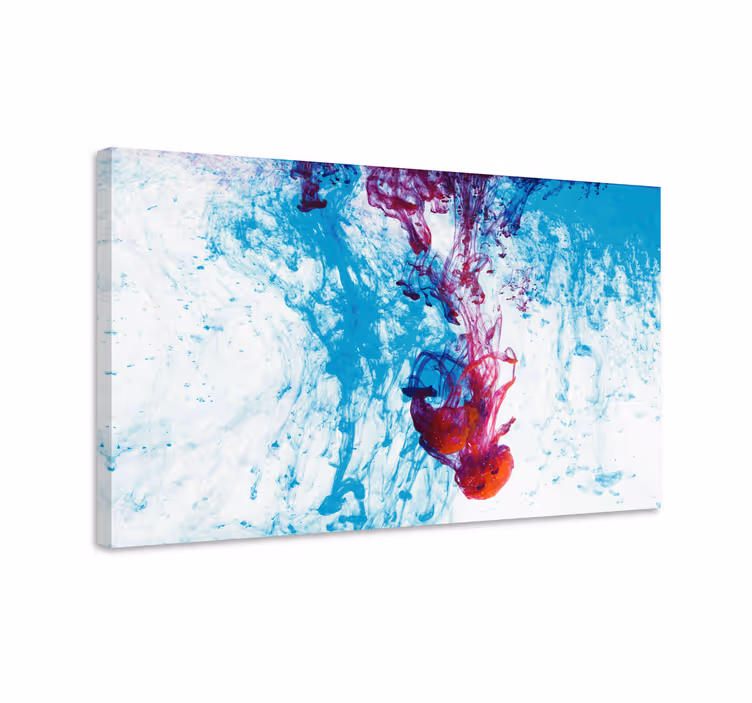 Tableau abstrait flux de couleurs vives - TenStickers