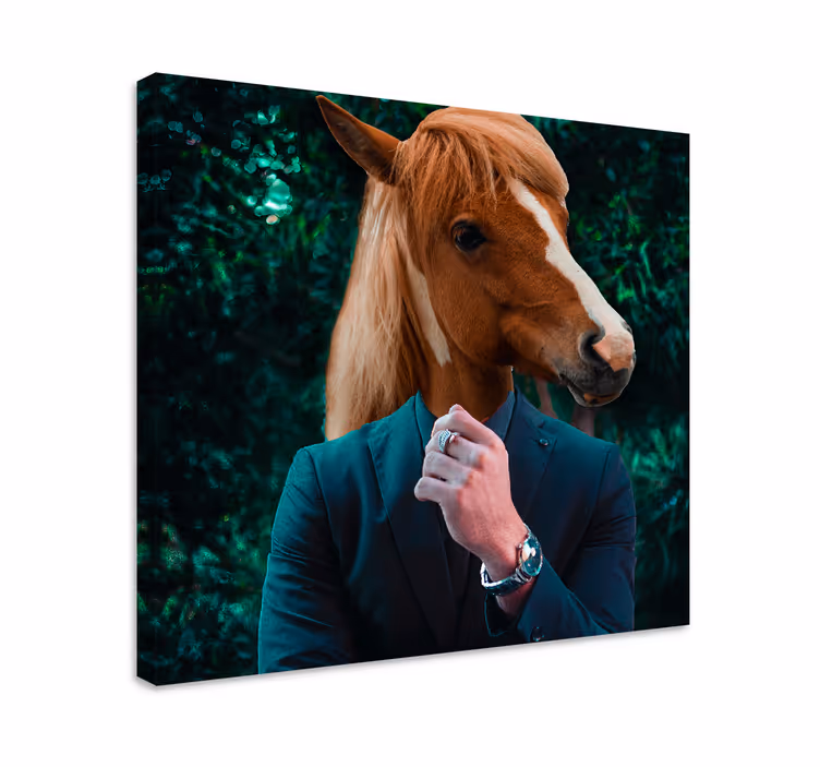 Tableau animal Monsieur cheval - TenStickers