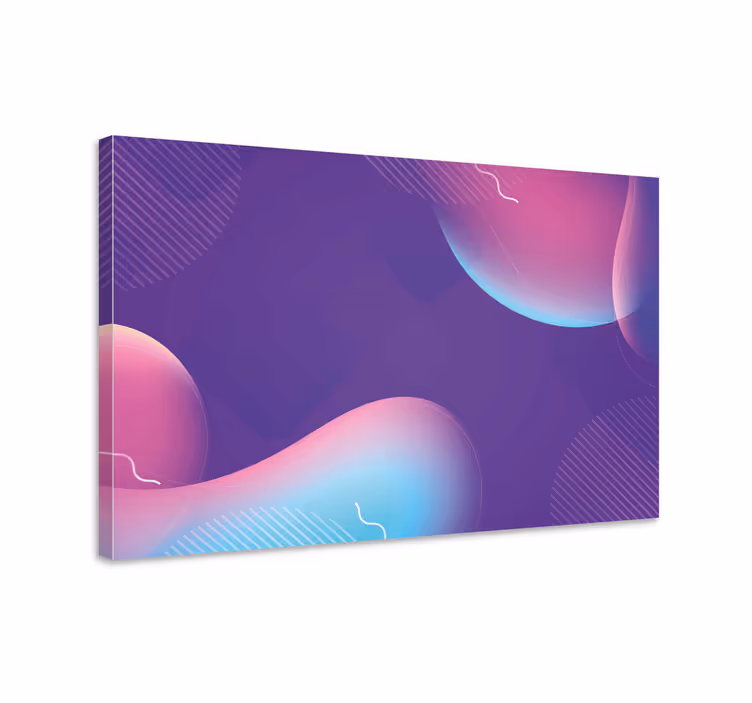 Tableau moderne formes fluides abstraites - TenStickers