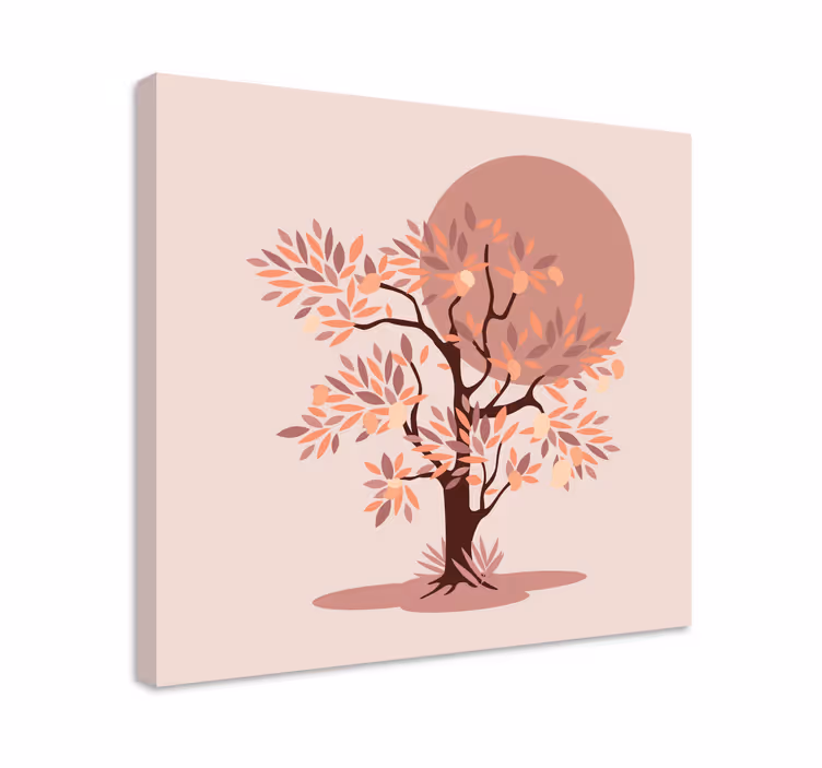 Tableau arbre de vie Manguier avec des feuilles - TenStickers
