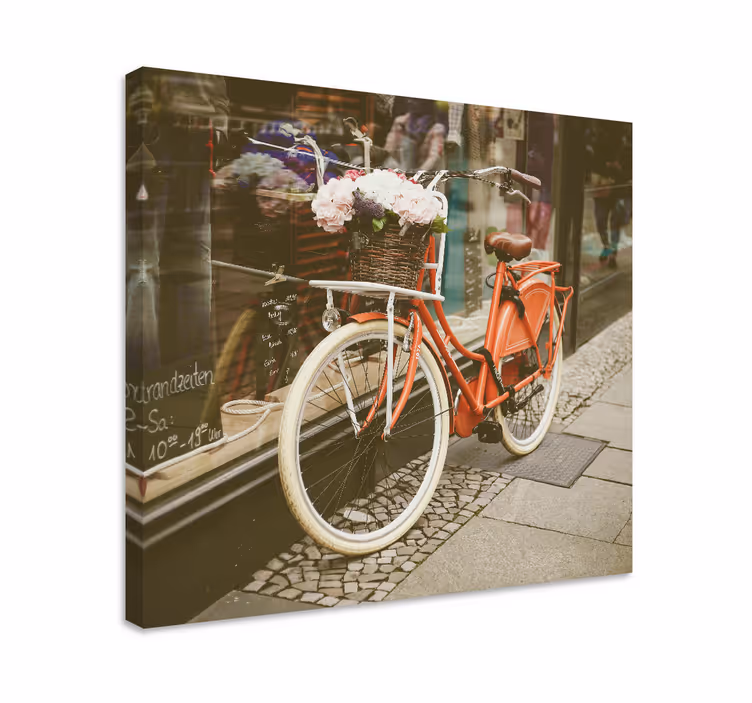 Tableau villes et pays support à vélo charmant - TenStickers