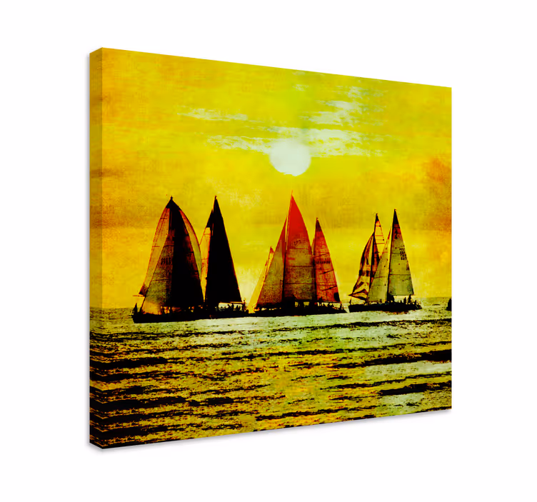 Tableau mer tableau artistique de voiliers - TenStickers