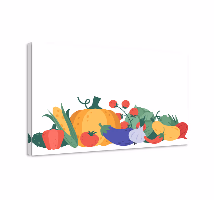 Tableau Légumes et fruits subtils - TenStickers