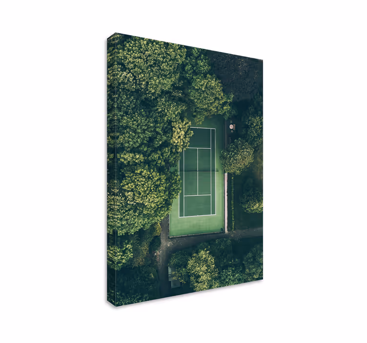 Tableau sports vue sur le court de tennis - TenStickers