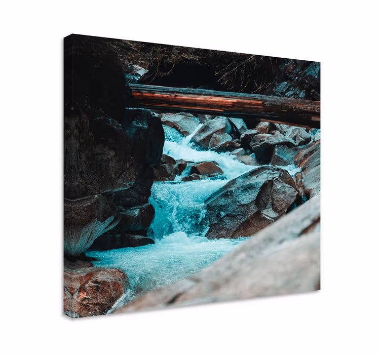 Tableau paysages débit rapide d'une rivière - TenStickers