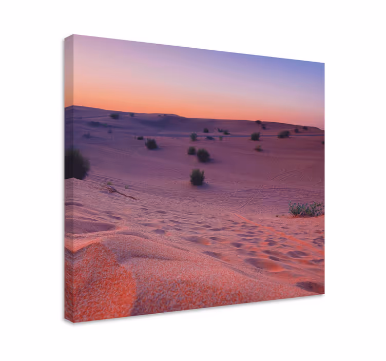 Tableau paysage Désert au coucher du soleil - TenStickers