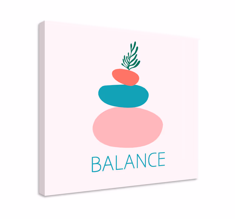Tableau ornemental empilement de pierres équilibrées - TenStickers