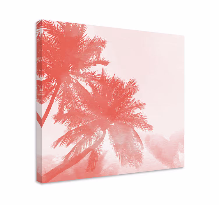 Tableau fleurs et plantes silhouette de palmier - TenStickers